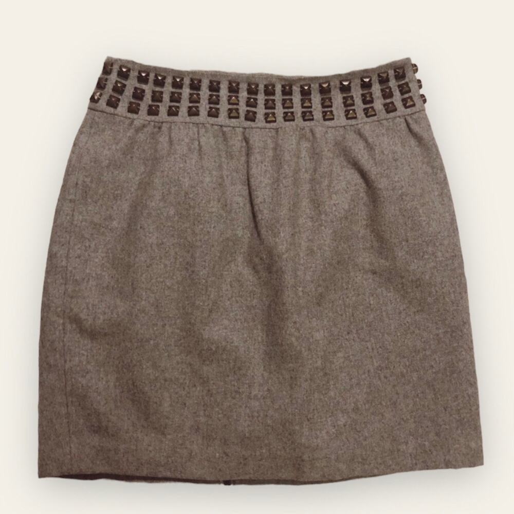 Urban Outfitters Silence and Noise studded wool blend dark academia pencil skirt